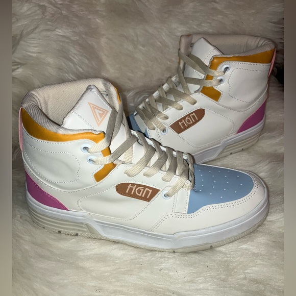 Urban Tennis Halogen by Mr Shu Ankle Boots Beige Sneakers - Picture 4 of 17